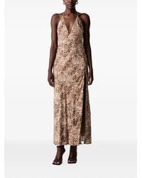 Bardot - Robe Longue Dos-Nu Imprimé Léopard Llizbeth - Lyst