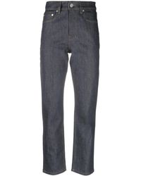 Maison Kitsuné - Gerade Cropped-Jeans - Lyst