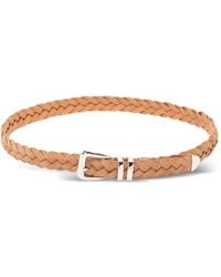 Brunello Cucinelli - Reversed Calfskin Braided Belt With Tip - Lyst