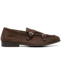 Doucal's - Buckle-Fastening Suede Monk Shoes - Lyst