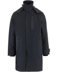 Save The Duck - Hooded Zip-Fastening Coat - Lyst