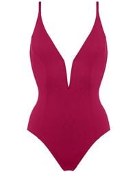 Eres - Galbe V-Neck Swimsuit - Lyst