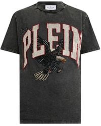 Philipp Plein - Washed Round Neck T-Shirt Plein Eagle - Lyst