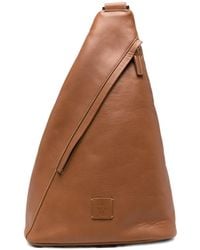 Eleventy - Logo-Patch Leather Backpack - Lyst