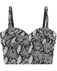 IRO - Snake-Print Corset Top - Lyst