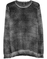 Avant Toi - Acid-Wash Distressed-Effect Sweater - Lyst