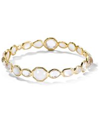 Ippolita - 18kt Yellow Gold Rock Candy Hero Gelato Moonstone, Mother-of-pearl And Quartz Bangle - Lyst