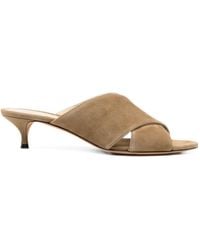 Le Monde Beryl - Luca Crossover Suede Sandals - Lyst
