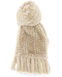 Pinko - Fringed Plush-Texture Scarf - Lyst
