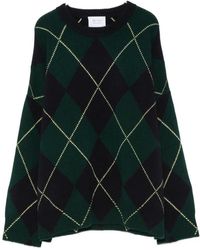 Be You - Long-Sleeve Argyle-Pattern Sweater - Lyst