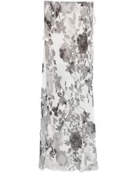 Patrizia Pepe - Maxirock Mit Blumen-Print - Lyst