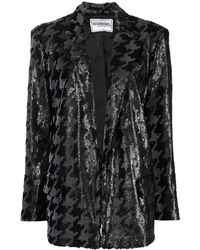 Iceberg - Dogtooth-Print Sequinned Blazer - Lyst