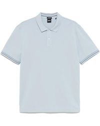 BOSS - ストライプトリム ポロシャツ - Lyst