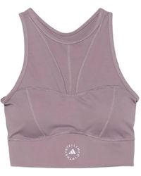 adidas By Stella McCartney - Training Logo-Print Crop Top - Lyst