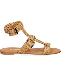 Casadei - Sandalen Mit Geflochtenen Riemen - Lyst