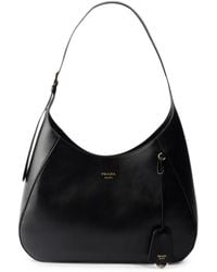 Prada - Boogie Large Leather Bag - Lyst