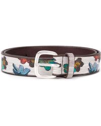 Orciani Ceinture à fleurs - Marron
