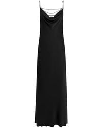 Rabanne - Chain Strap Satin Slip Dress - Lyst