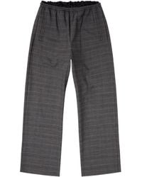 DIESEL - Elasticated-Waist Checked Trousers - Lyst