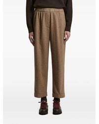 Peserico - Elasticated-Waistband Turn-Up Trousers - Lyst