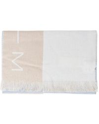 Max Mara - Logo-Print Fringed Scarf - Lyst