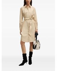 BOSS - ベルテッド シャツドレス - Lyst