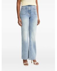 Morgan - Bow-Embellished Patch-Pocket Jeans - Lyst