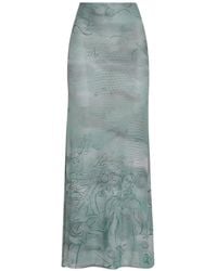Amir Slama - X Jade Picon Graphic-Print Maxi Skirt - Lyst