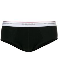 DSquared² Logo Band Briefs - Black