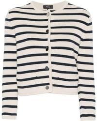 Theory - Cardigan a righe - Lyst