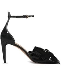 Red(V) - Patent-Finish Knotted Sandals - Lyst