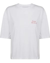 Giada Benincasa - Ciao Amore Embroidered T-Shirt - Lyst
