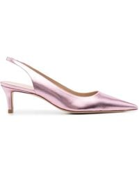 Stuart Weitzman - Pumps Im Metallic-Look - Lyst