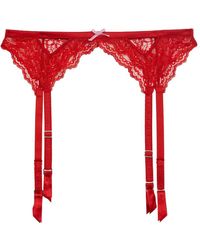 Fleur du Mal - Bianca Bow-Detail Garter - Lyst