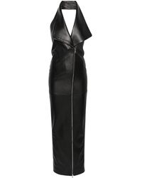 Monot - Leather Maxi Dress - Women's - Lambskin - Lyst