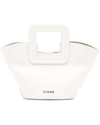 STAUD - Mini Shirley Leather Bucket Bag - Lyst