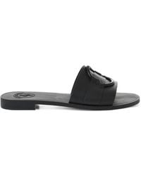 Moncler - Sandalen Mit Logo-Prägung - Lyst