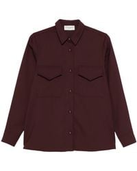 Officine Generale - Button-Down Blouse Met Dubbele Zak - Lyst