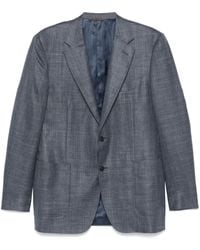 Canali - Slub-Texture Blazer - Lyst