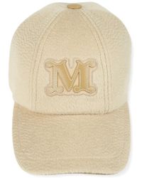 Max Mara - Casquette En Cachemire À Écusson À Monogramme - Lyst