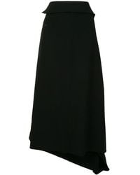 Yohji Yamamoto - Wool Cropped Loose Fit Trousers - Lyst