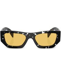 Prada - Tortoiseshell-effect Geometric Sunglasses - Lyst