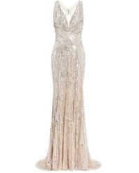 Jenny Packham - Raquel スパンコールトリム イブニングドレス - Lyst