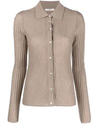 Co. - Ribbed-Knit Cashmere Cardigan - Lyst