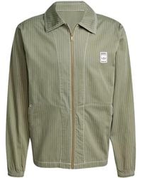 adidas - Striped-Pattern Jacket - Lyst