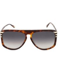 Chloé - Tortoiseshell Geometric-Frame Sunglasses - Lyst