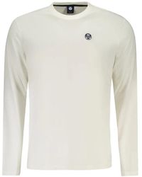 North Sails - T-Shirt Longues Manches À Patch Logo - Lyst