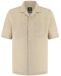 BOGGI - Linen Short-Sleeve Shirt - Lyst
