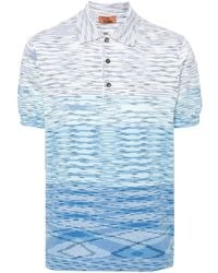 Missoni - Slub Cotton Polo Shirt - Lyst