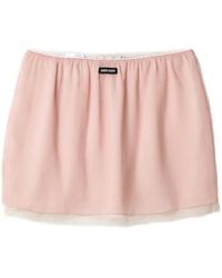 Miu Miu - Minijupe En Mousseline - Lyst
